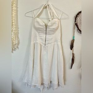 Guess White Halter Dress